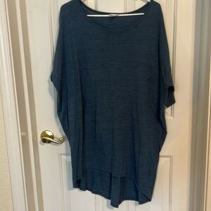 Lularoe Heathered blue and black Irma XL